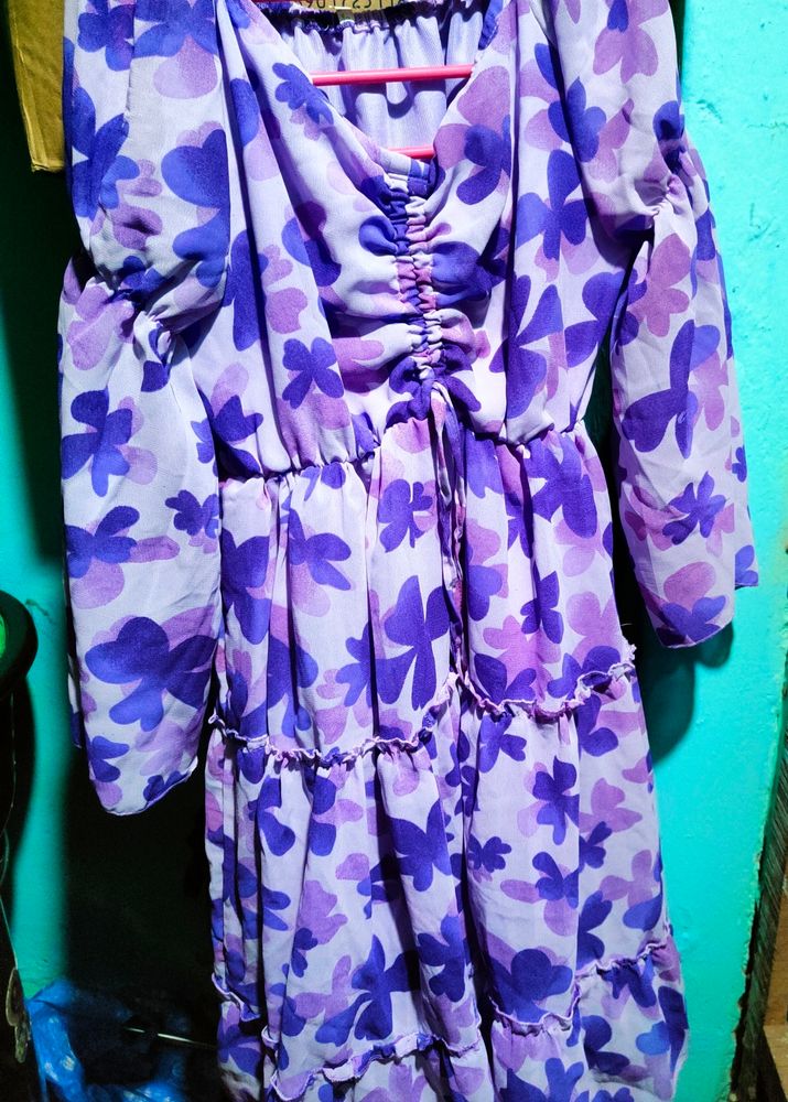 Flower Printed Dress(Unused)