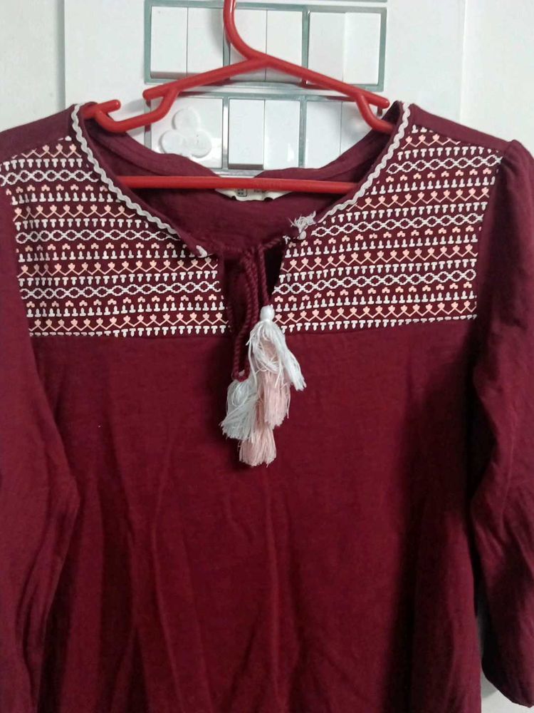 Embroidered Top