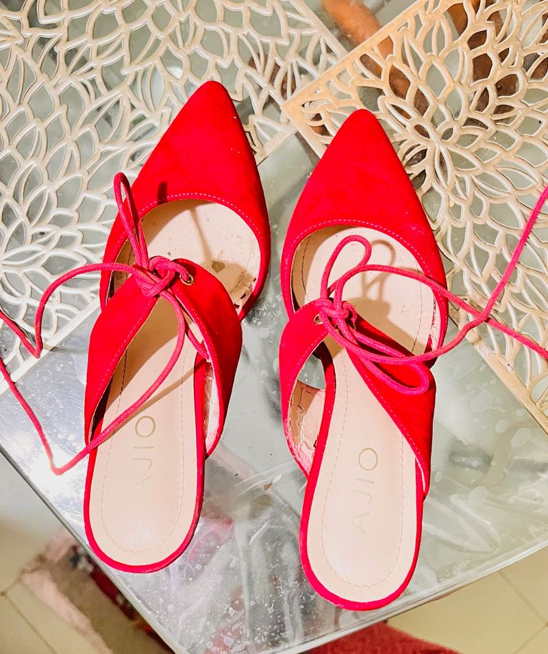 Ankle Tie Beautiful Fuschia Heels EU 39