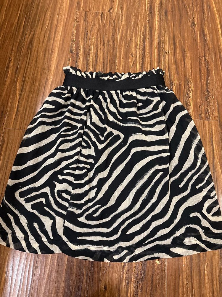 Animal Print Mini Skirt