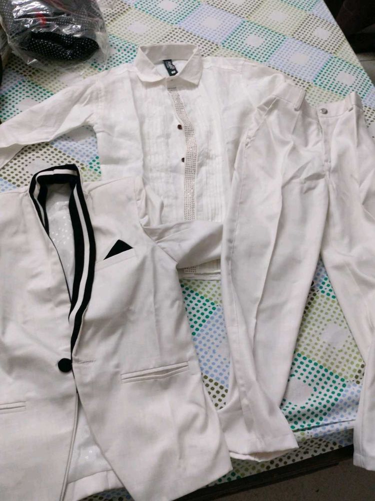 Formal 4 Pcs Set (Shirt, Pant, Tie, Coat)