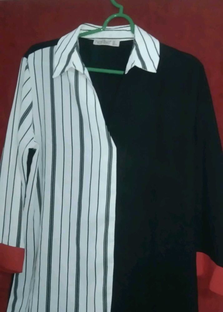 Color Block Striped Shirt