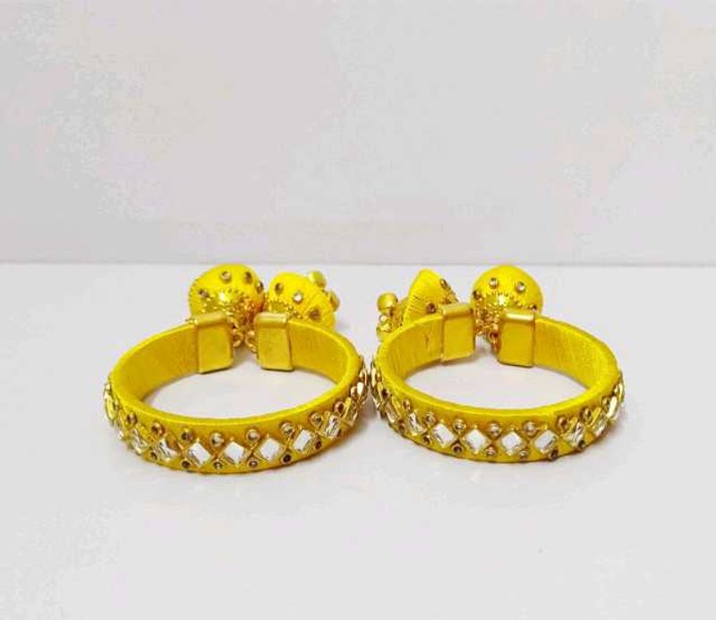 Green Yellow Bangle Set