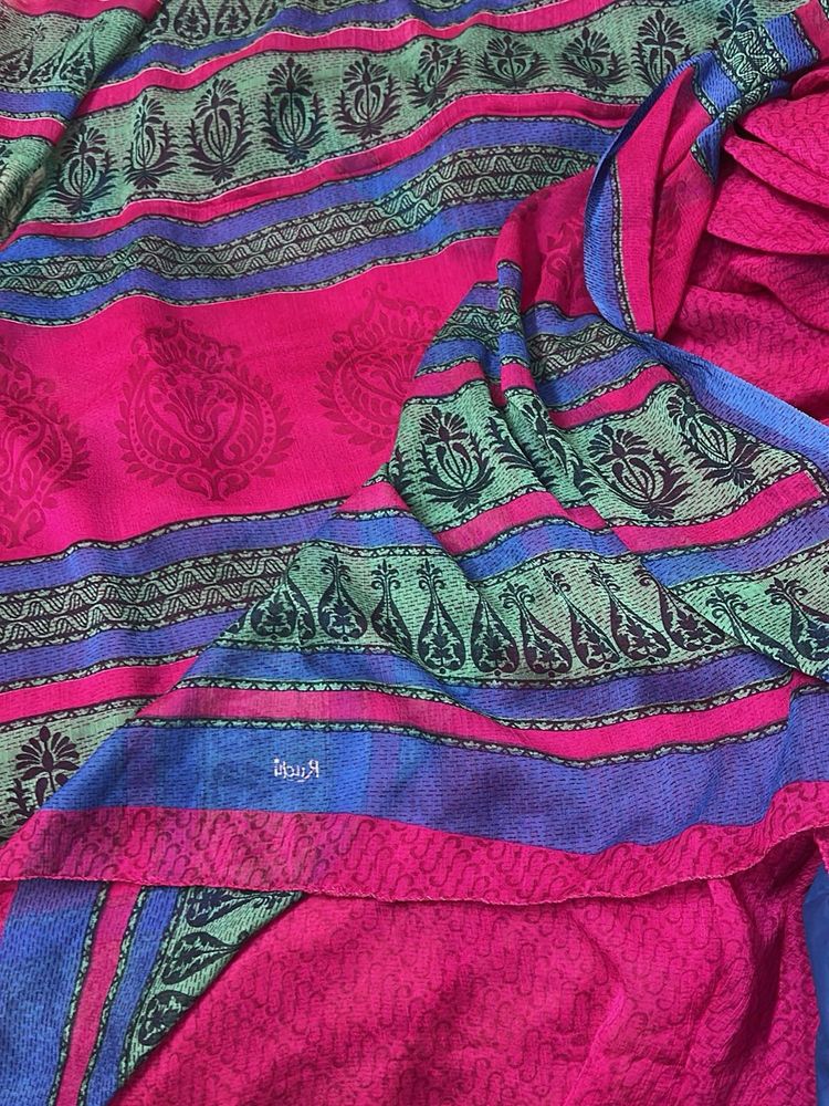 Elegant Striped Saree