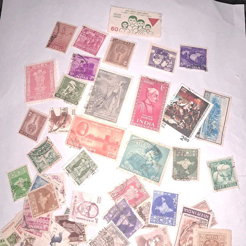 100 Unique Indian Stamps