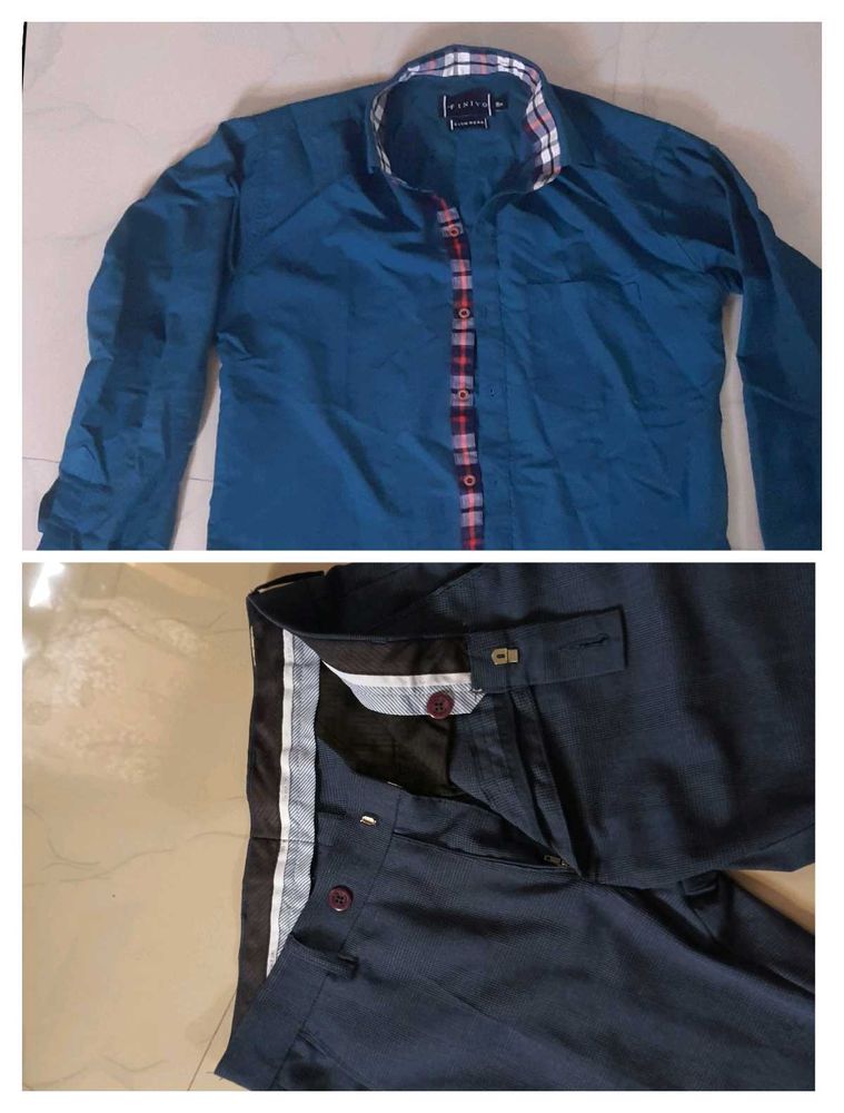 Blue Checked Pants