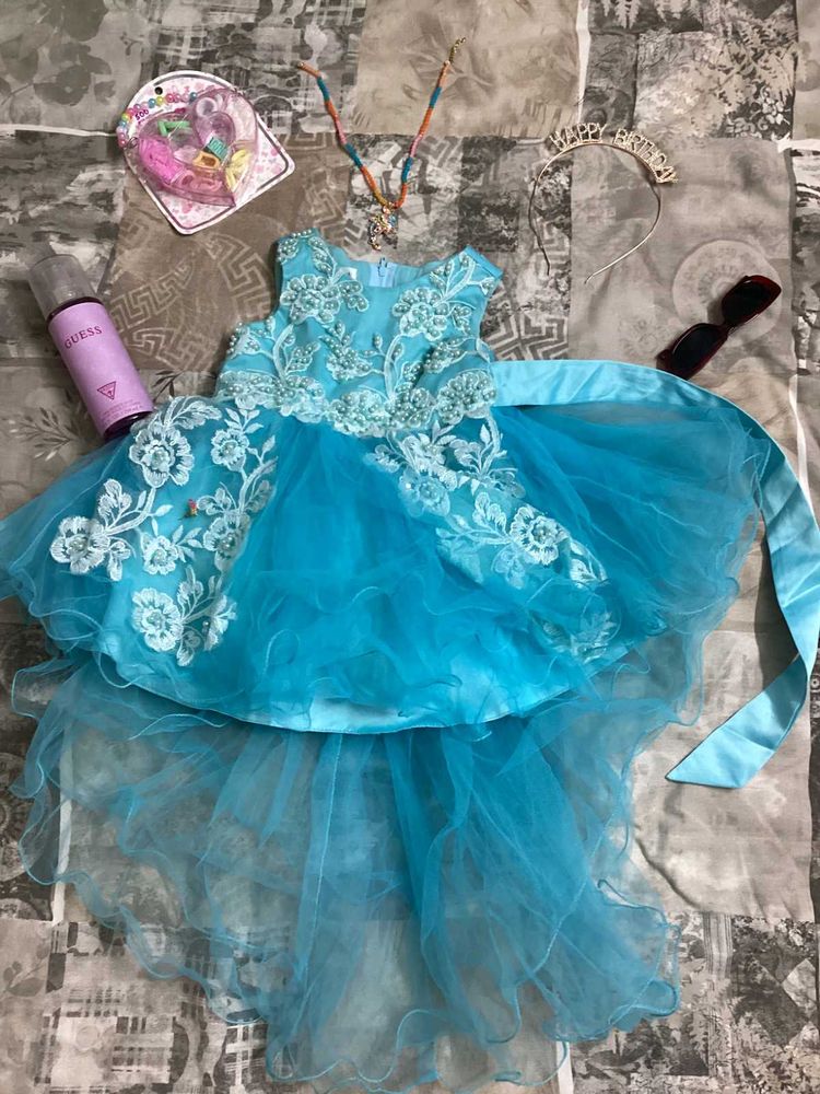 Mark &amp; Mia Turquoise Tulle Dress