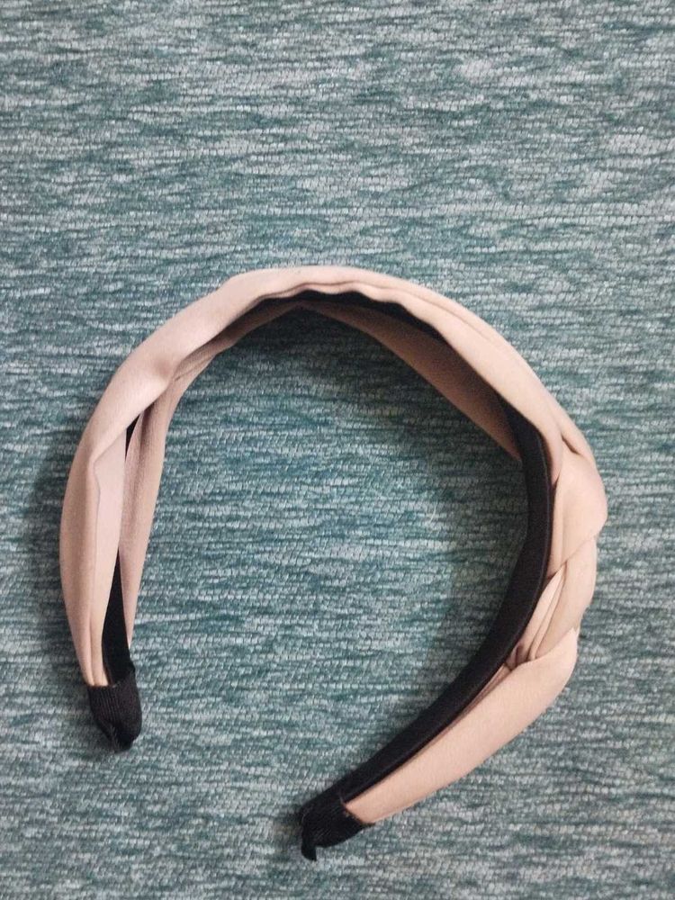 Beige Knotted Headband