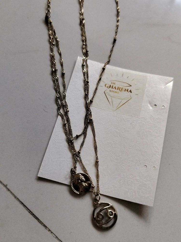 3 Layered Zodiac Necklace