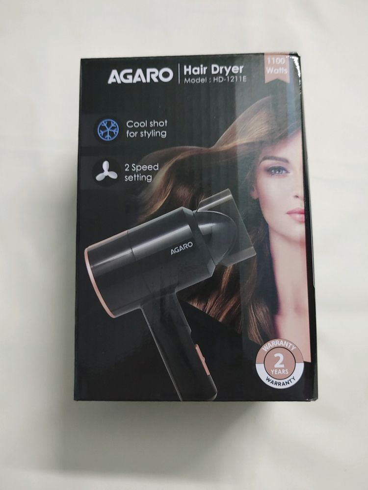 Agaro Hair Dryer HD-1211e New Full Warrenty Availa