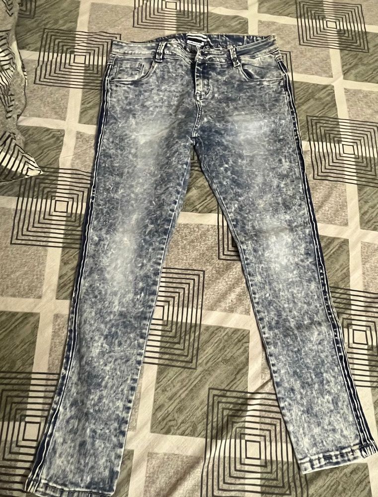 Acid Wash Denim Jeans