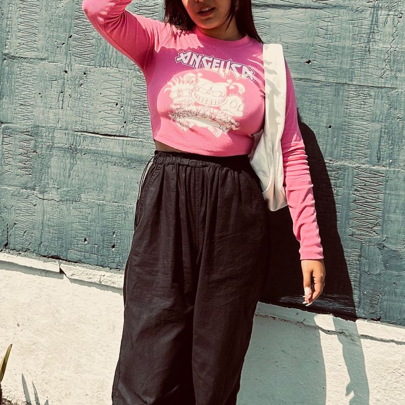 Pink Full Selves Crop Top