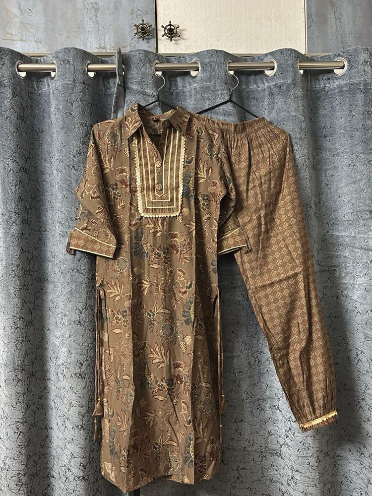 Floral Print Kurta Set