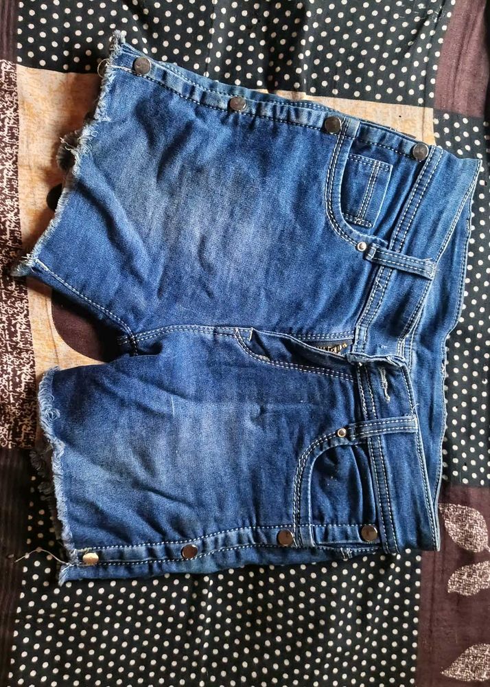 Denim Cut Off Shorts
