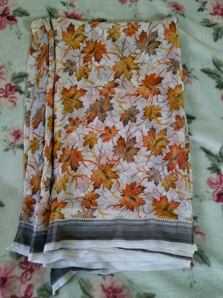 Autumn Leaves Saree