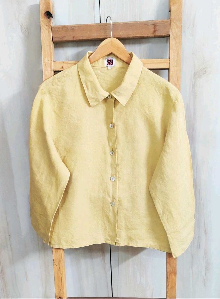 Yellow Button-Down Shirt size-42-44