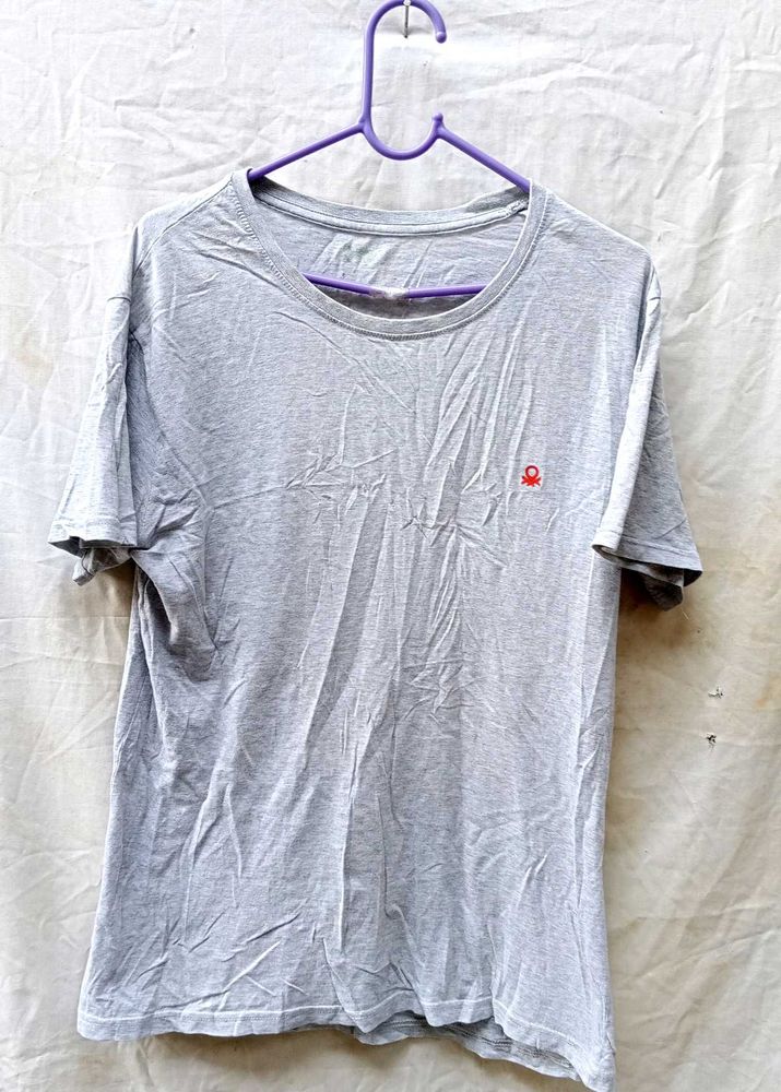 Benetton Gray Tee