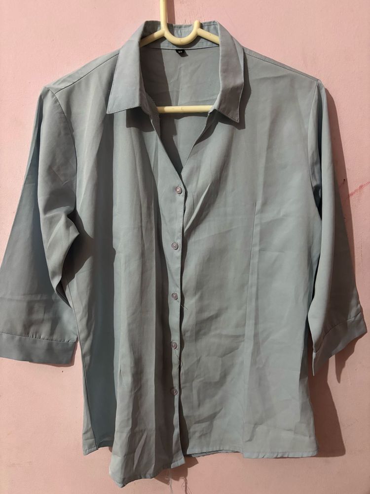 Blue Button-Down Shirt