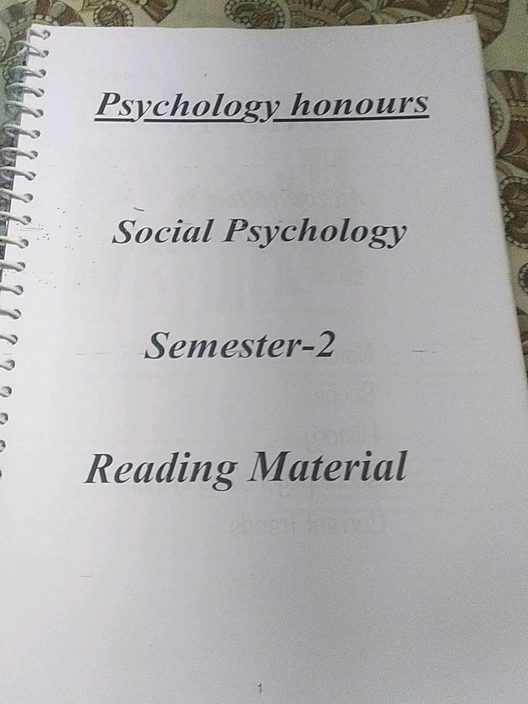 Social Psychology Notes
