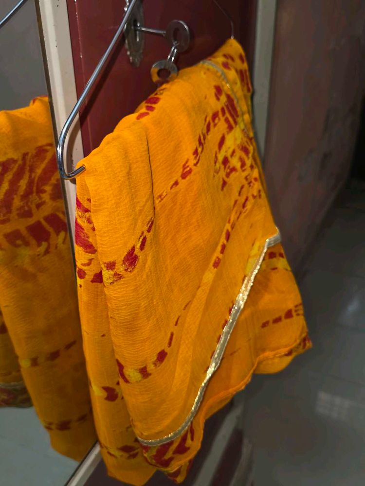 Elegant Yellow multicolour Saree
