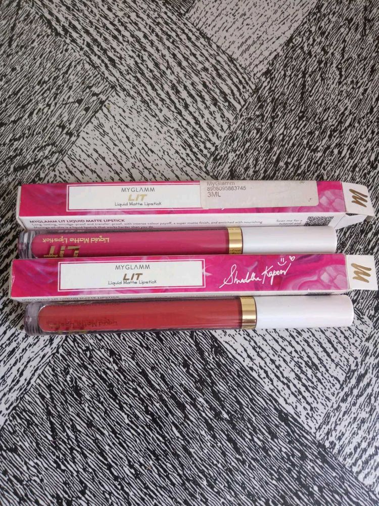 Pack Of 2@99₹- Myglamm LIT Liquid Matte Lipstick