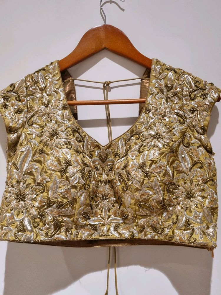 Aarkia Golden Thread Work Heavy Blouse