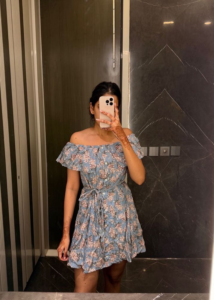 Floral Off-Shoulder Dress