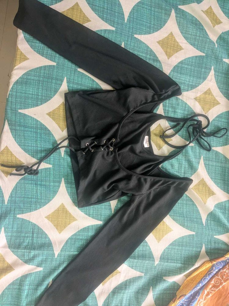 Black Streetwear Top