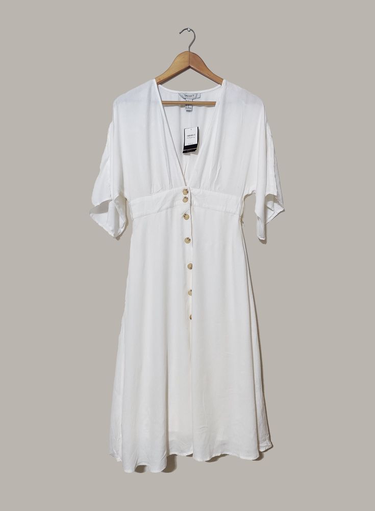 Forever21 Off White Midi Dress