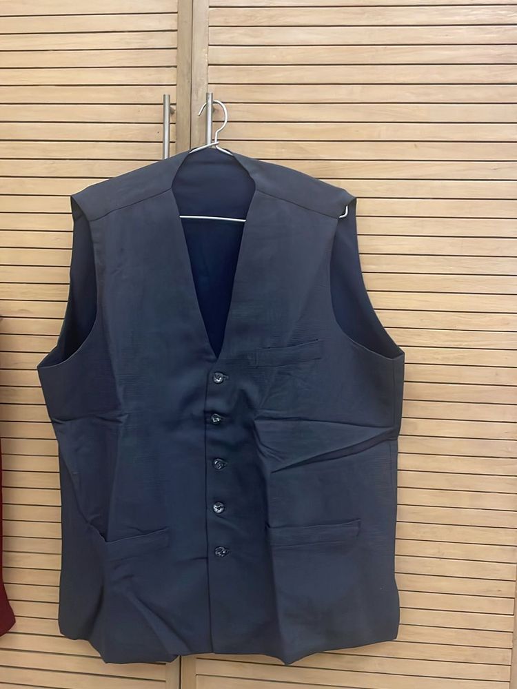 Men’s Waistcoat , Dark Grey, Chest 42