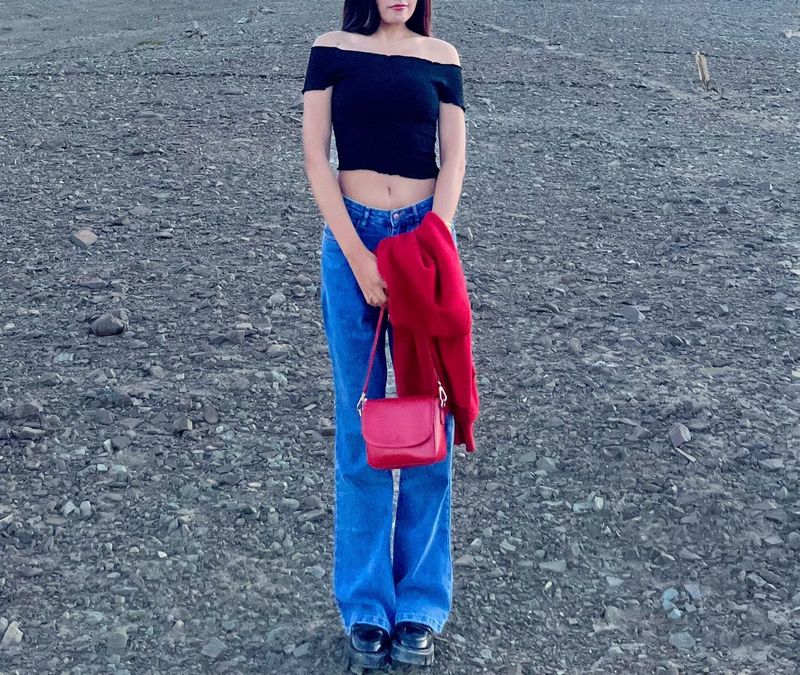 Flared Blue Jeans