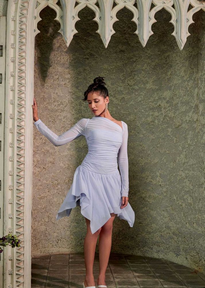 Asymmetrical Mini bodysuit