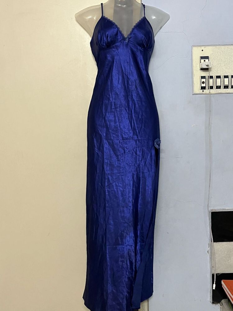 Pintrest Silky Blue Gown
