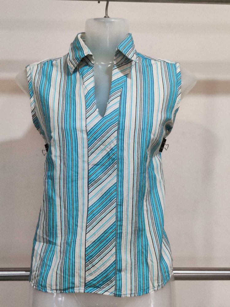 Striped Sleeveless Top