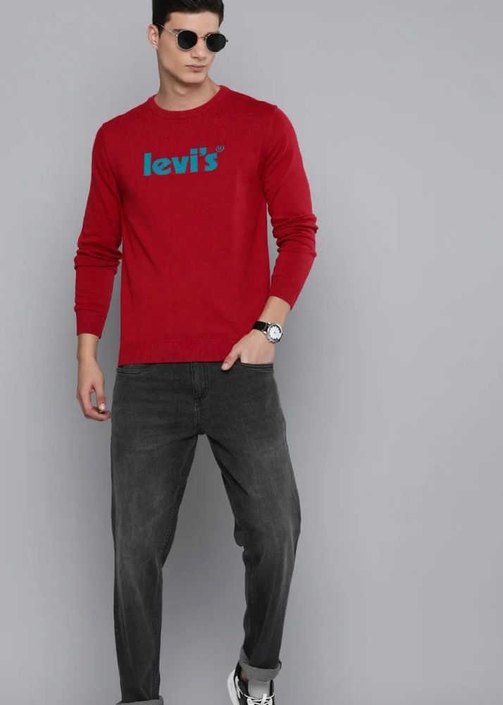 Levi's Red Crewneck Sweatshirt