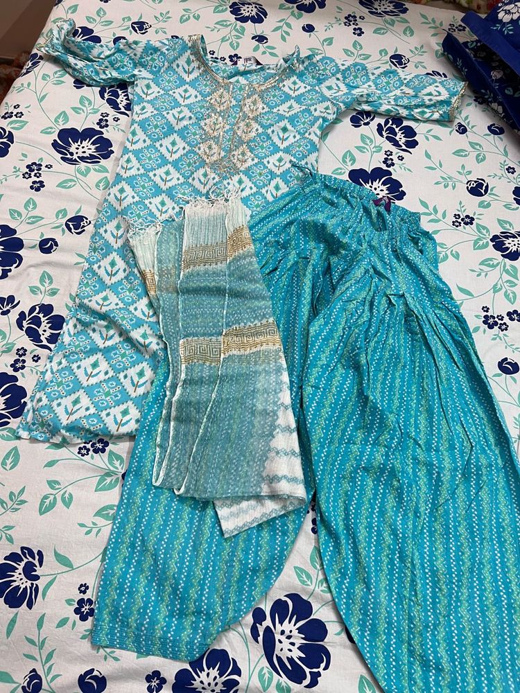 Light Blue Kurta Set