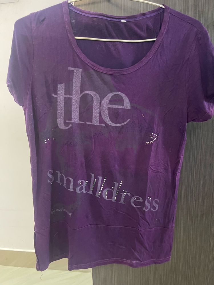 Purple Graphic T-Shirt