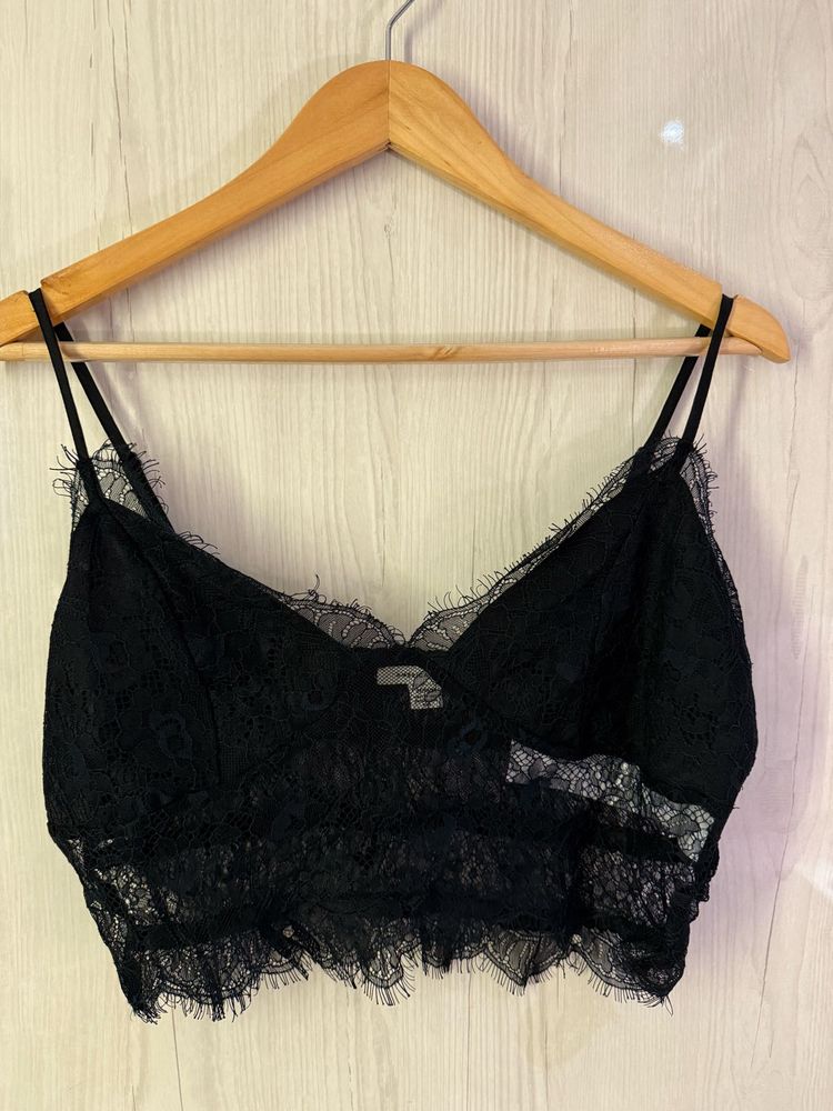 Black Bralette Super Hot Top Brand New Without Tag