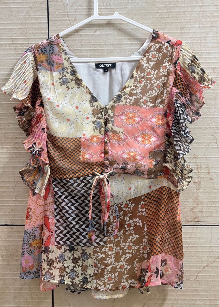 Outryt Patchwork Blouse