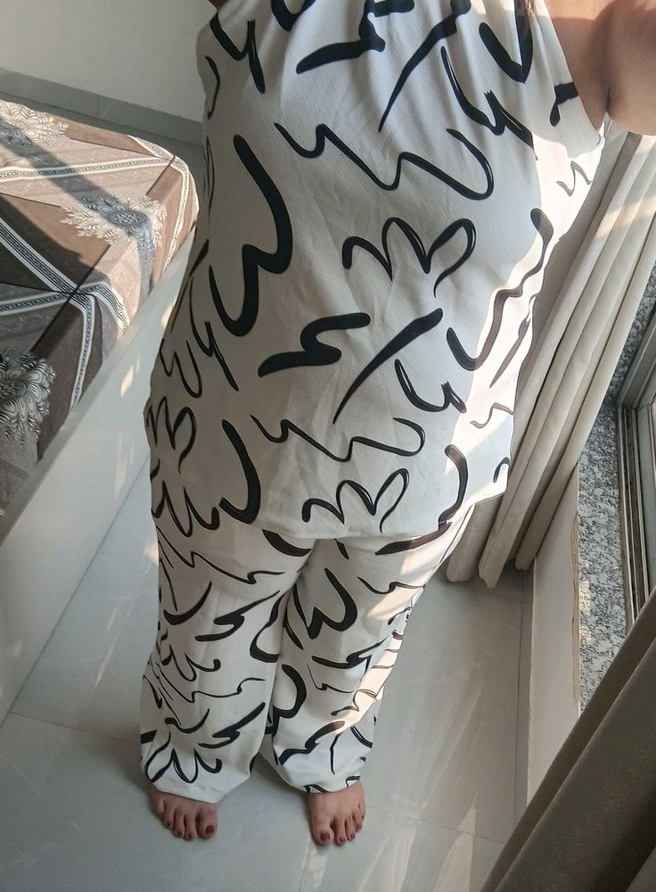 Patterned Pajama Set