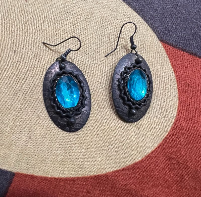 Blue Stone Earrings