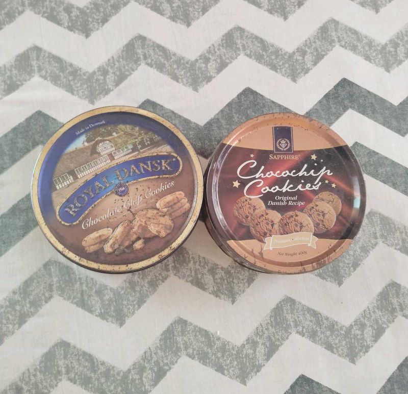 Vintage Cookie Metal Tin boxes