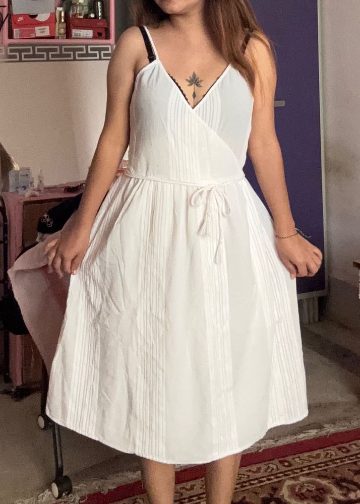 White Sundress with Tie Waist