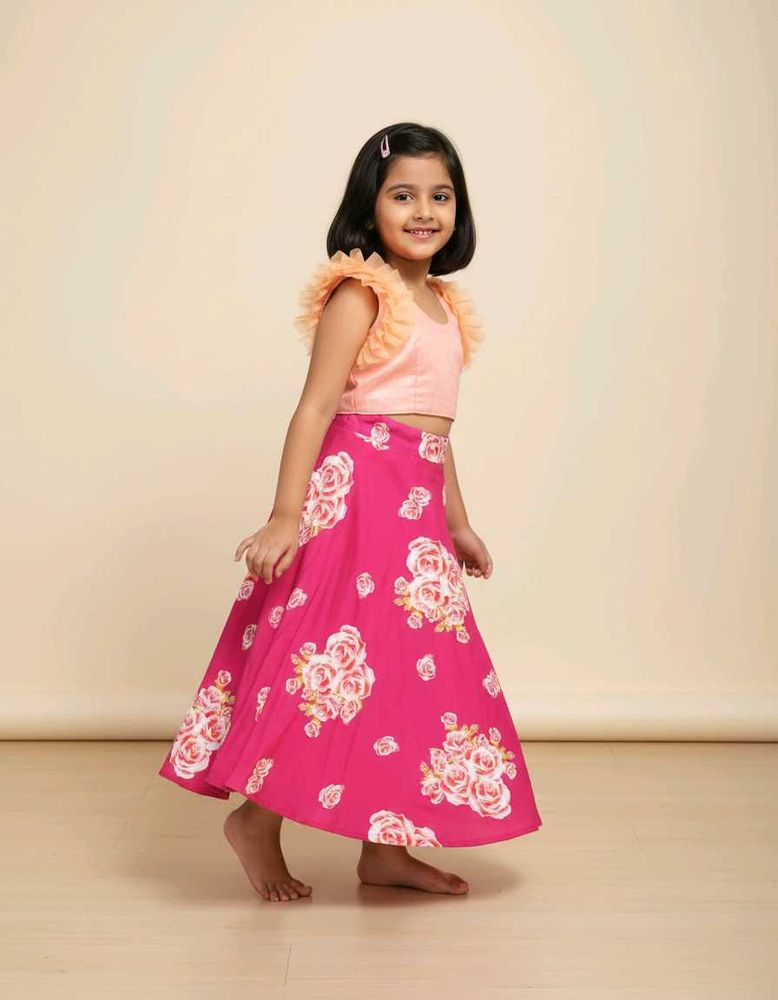 Cute Floral Skirt Set