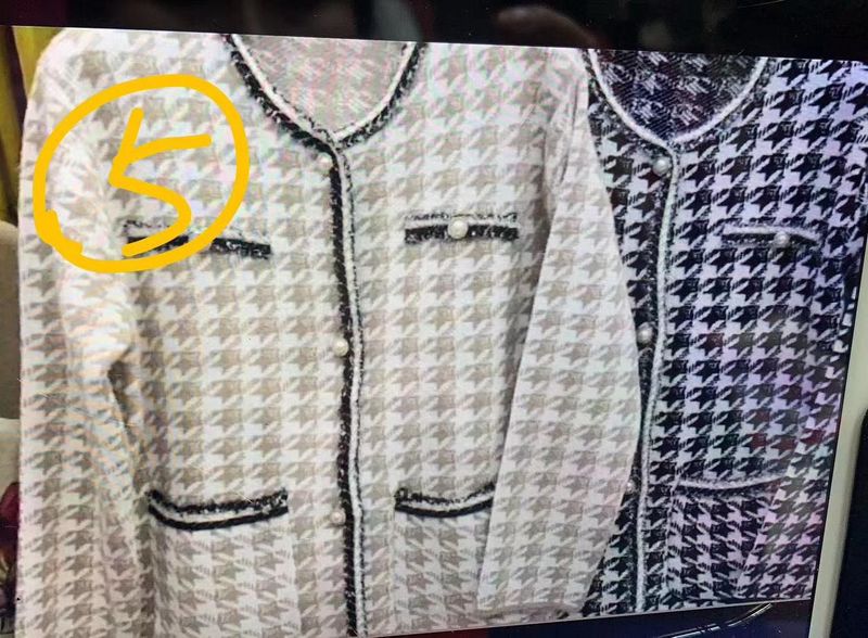 Houndstooth Knit Cardigan