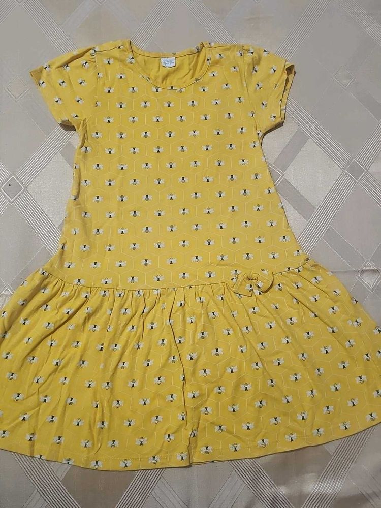 Yellow casual frock