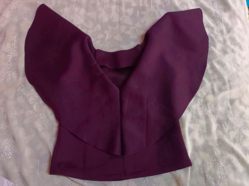 30rs Off🚚Stylish Burgundy Top (Women&#39;s)