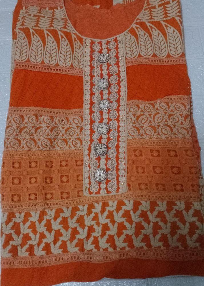 😍Cute Embroided Cotton Kurti