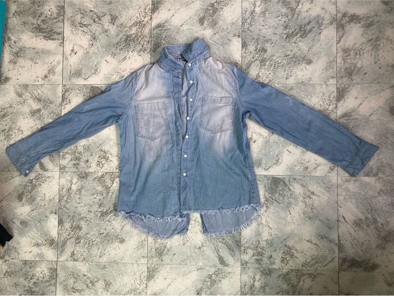 Denim Long Sleeve Shirt