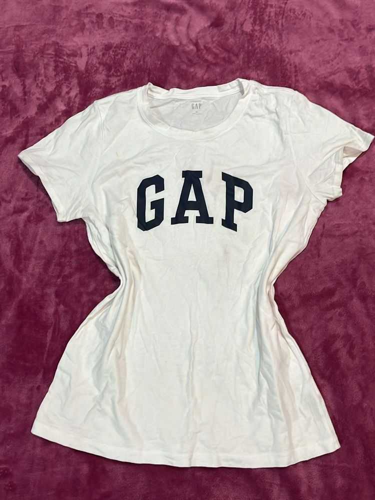 GAP White Logo Tee